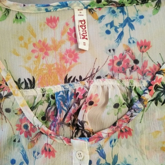 🌺FREE WITH PURCHASE OVER $10***KIMONO STYLE TOP - Picture 2 of 5